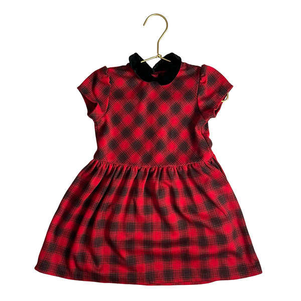 Polo Ralph Lauren Red & Black Plaid Dress - Size 2