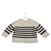 Baby Gap Ivory & Black Striped Cotton Sweater - Size 4