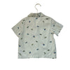 Old Navy Green Frog Print Button Down Shirt - Size 2T
