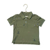 Blue Rooster Olive Green Embroidered Sports Polo Shirt - Size 3Y