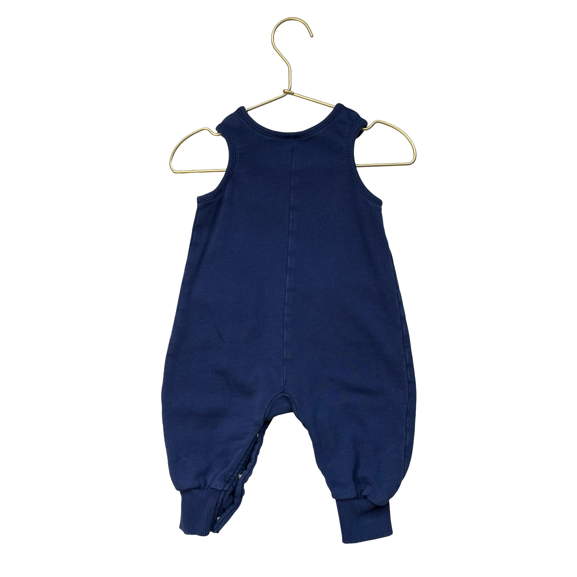 Hanna Andersson Navy One-Piece Overall - Size 3-6 Mo