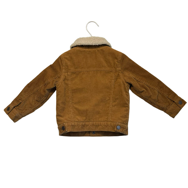 Baby Gap Sherpa-Lined Brown Corduroy Jacket - Size 3