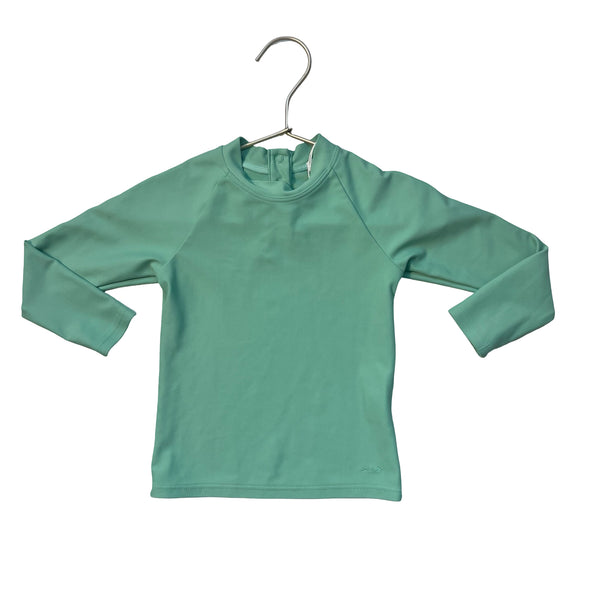 Minnow Mint Green Rash Guard - Size 2T