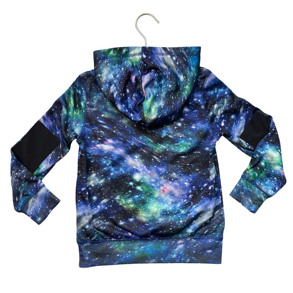 Lands' End Galaxy Print Athletic Hooded Sweatshirt - Size S 6-7