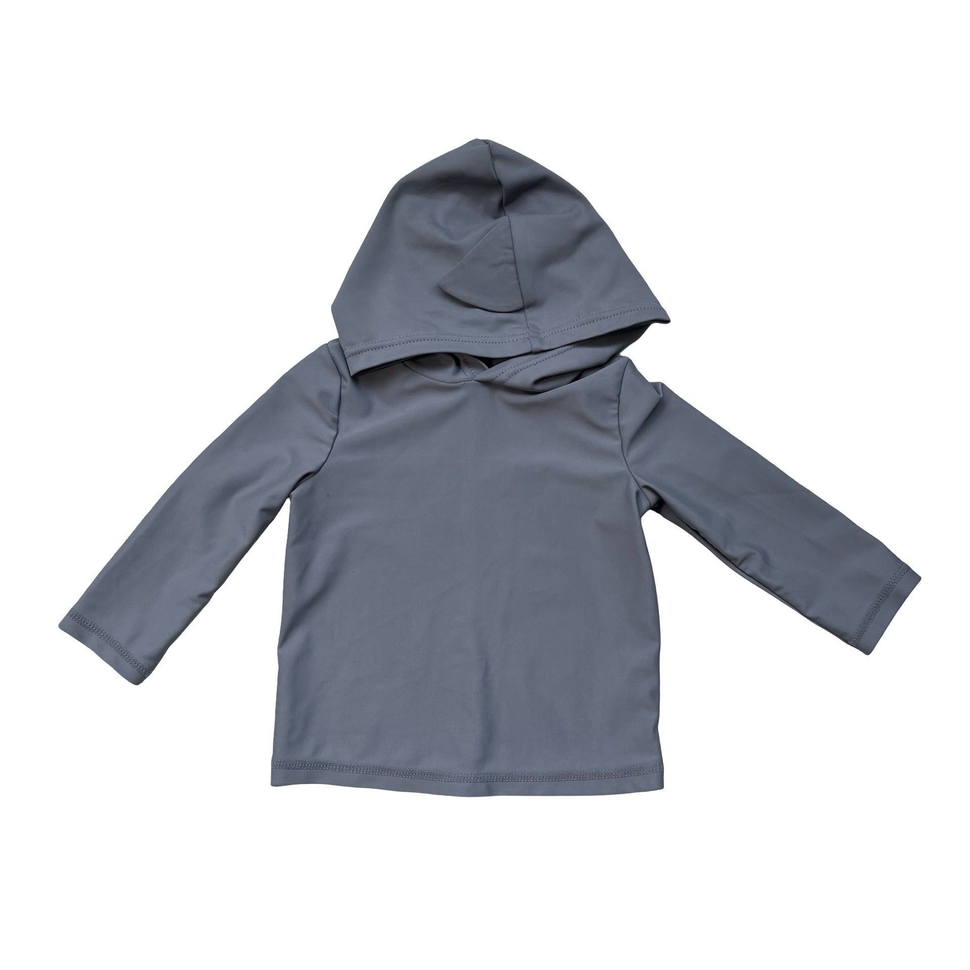 Carter's Gray Hooded Rash Guard - Size 9 Mo