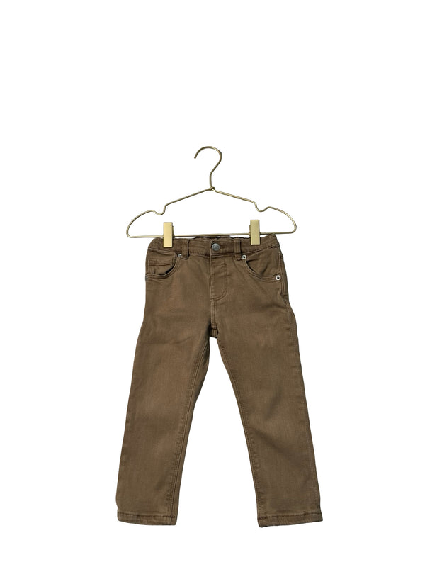 Zara 'The Slim Denim' Brown Jeans - Size 18-24 Mo