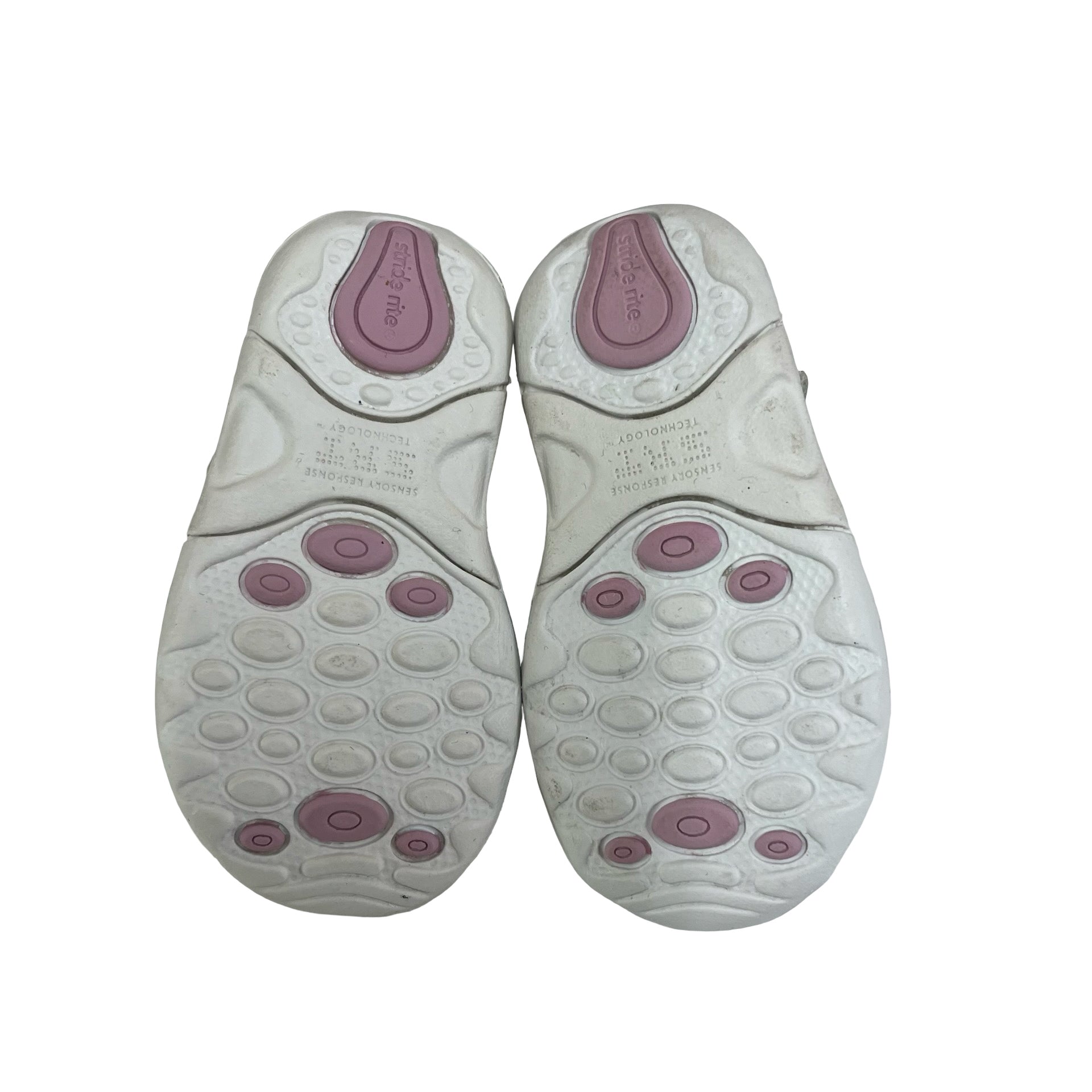 Stride Rite White Leather Closed-Toe Sandals - Size 4