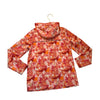 Hunter for Target Pink, Orange, Yellow Print Hooded Windbreaker Jacket - M 7-8