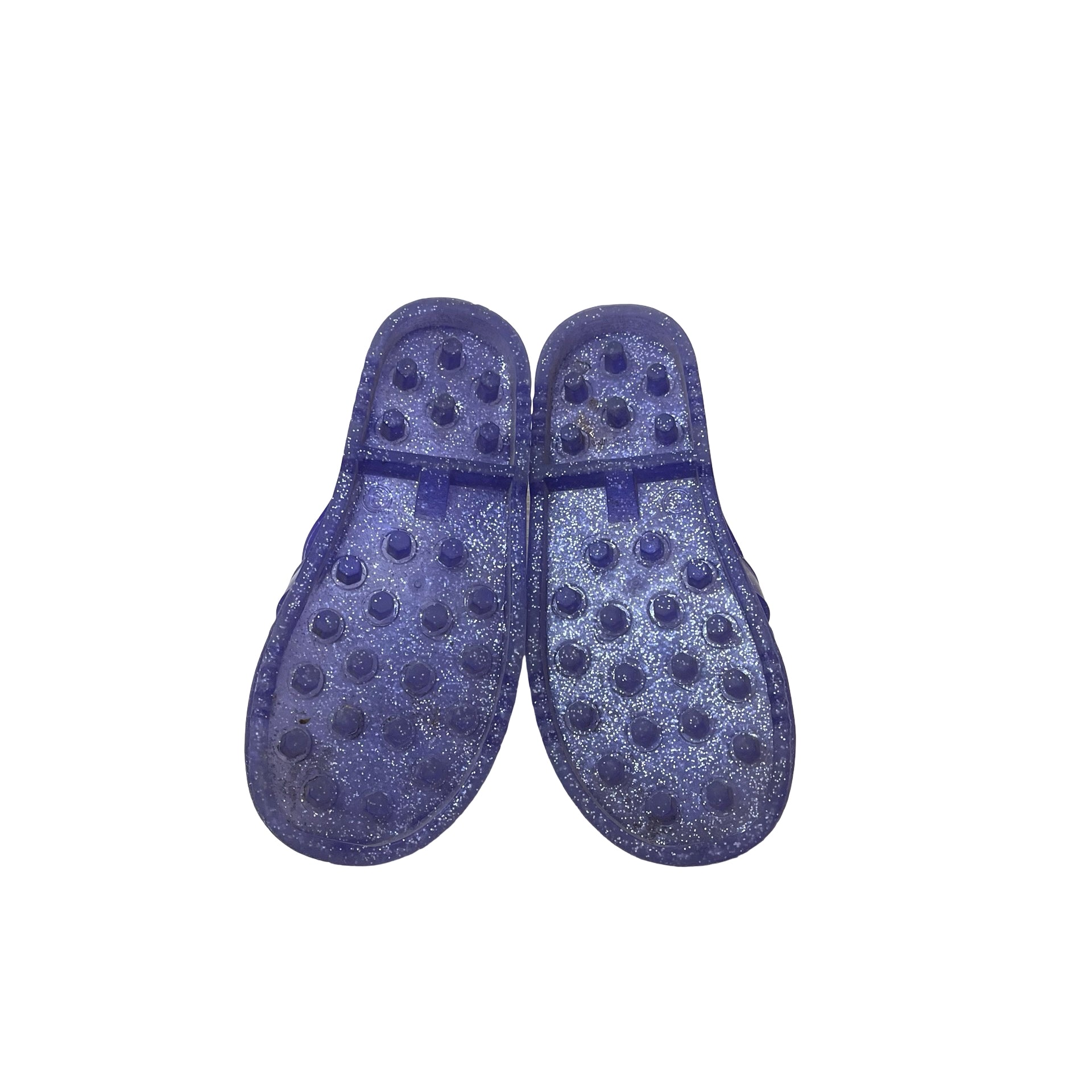 Baby Gap Purple Sparkle Closed-Toe Jelly Sandals - Size 9