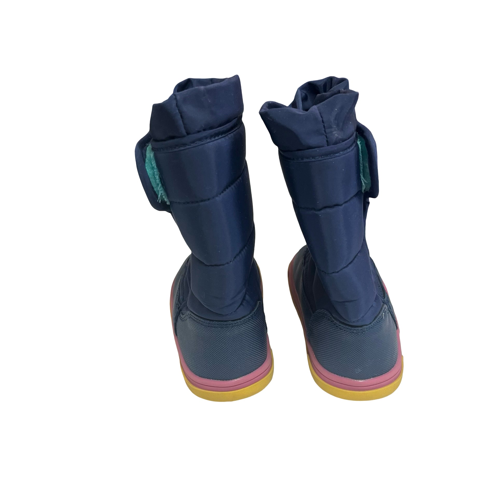 Ten Little Thinsulate Navy Winter Boots - Size 7