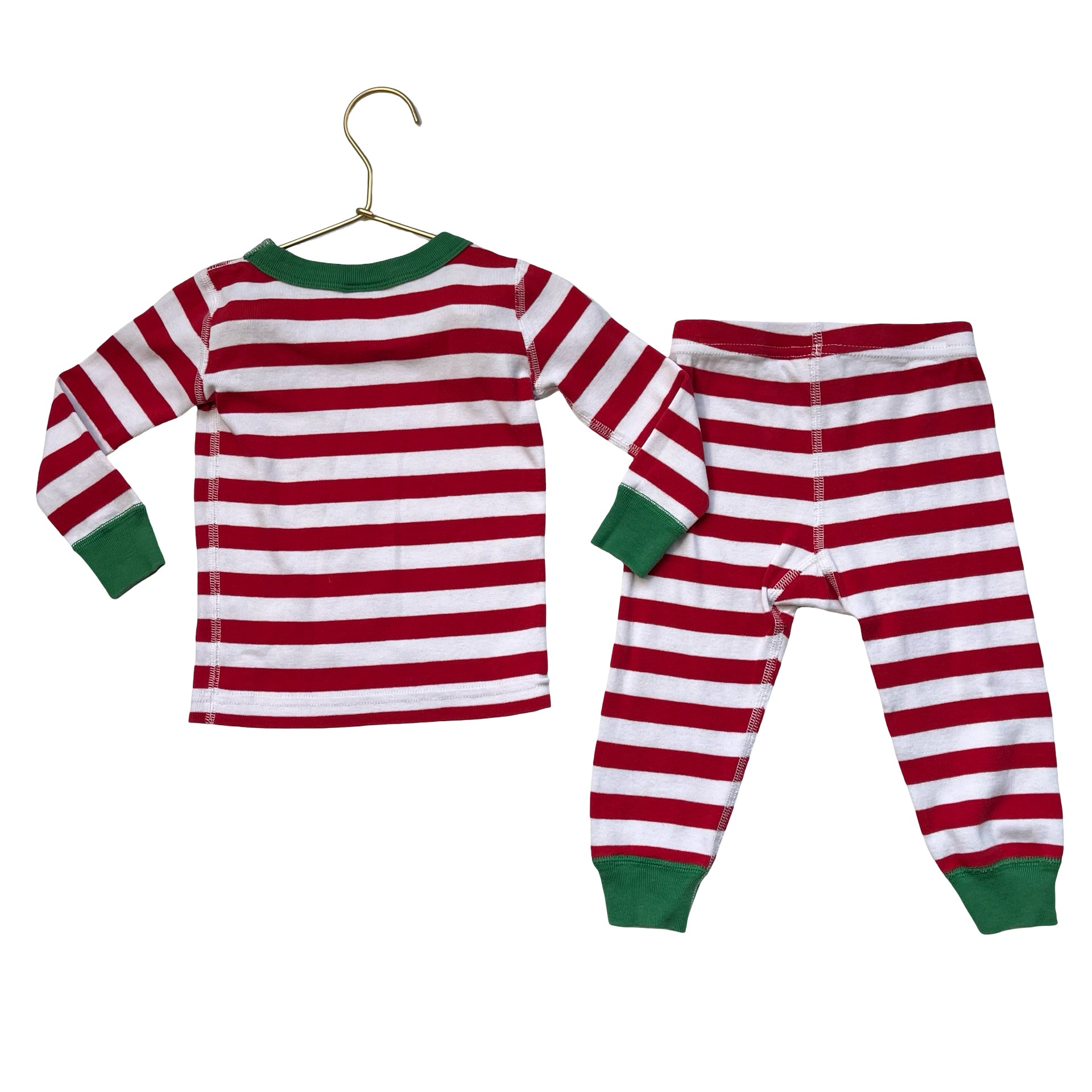 Hanna Andersson Red Striped PJ Set - Size 2T