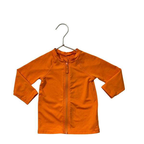 Cat & Jack Orange Full-Zip Rash Guard - Size 2T