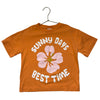 Zara Peach 'Sunny Days' T-Shirt - Size 9-10
