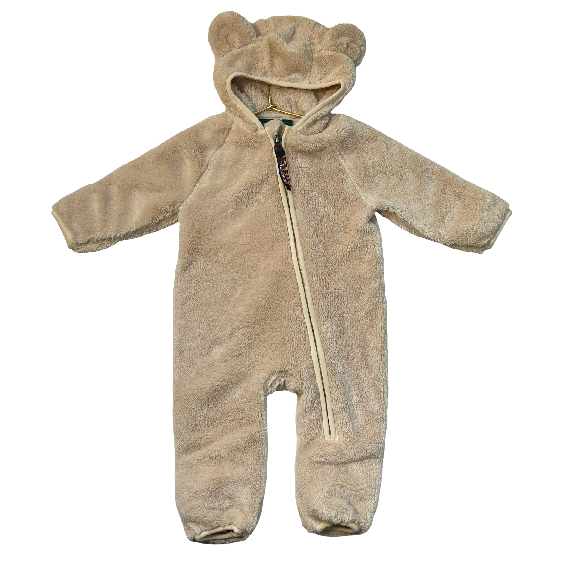 L.L.Bean Tan Fleece Bunting - Size 0-3 Mo
