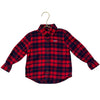 Vineyard Vines Red & Navy Plaid Flannel Button Down Shirt - Size 2T