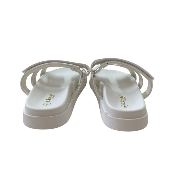 Link 'Gigi' White Sandals New in Box - Size 1Y Big Kids