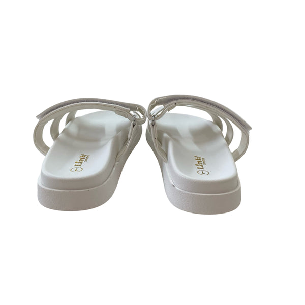 Link 'Gigi' White Sandals New in Box - Size 1Y Big Kids