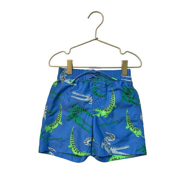 Baby Gap Blue & Green Alligator Print Swim Suit - Size 4