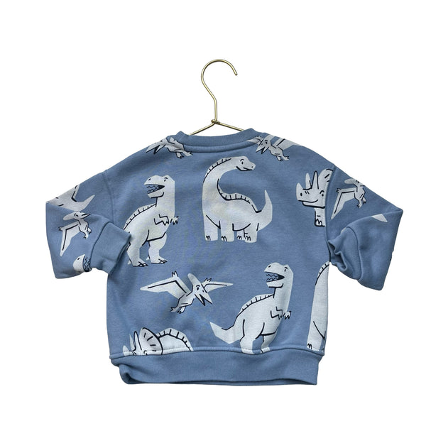 Baby Gap Light Blue Dinosaur Sweatshirt - Size 18-24 Mo