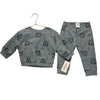 Cat & Jack Gray Camera Sweatshirt & Joggers with Tag - Size 12 Months