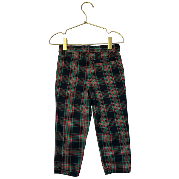 Cat & Jack Black, Red, Green Plaid Pants - Size 3T