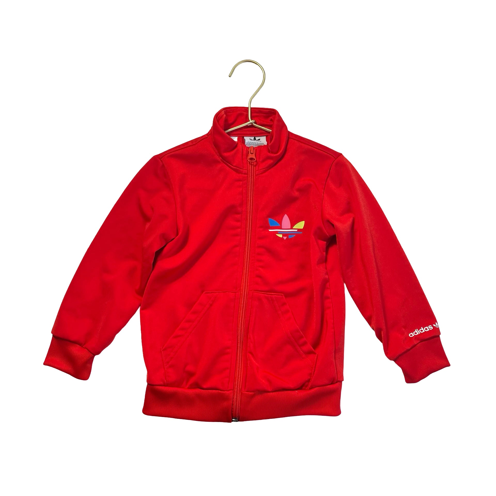 Adidas Red Logo Athletic Track Jacket - Size 3T