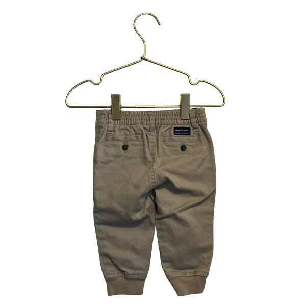 Janie and Jack Khaki Chino Joggers - Size 6-12 Mo