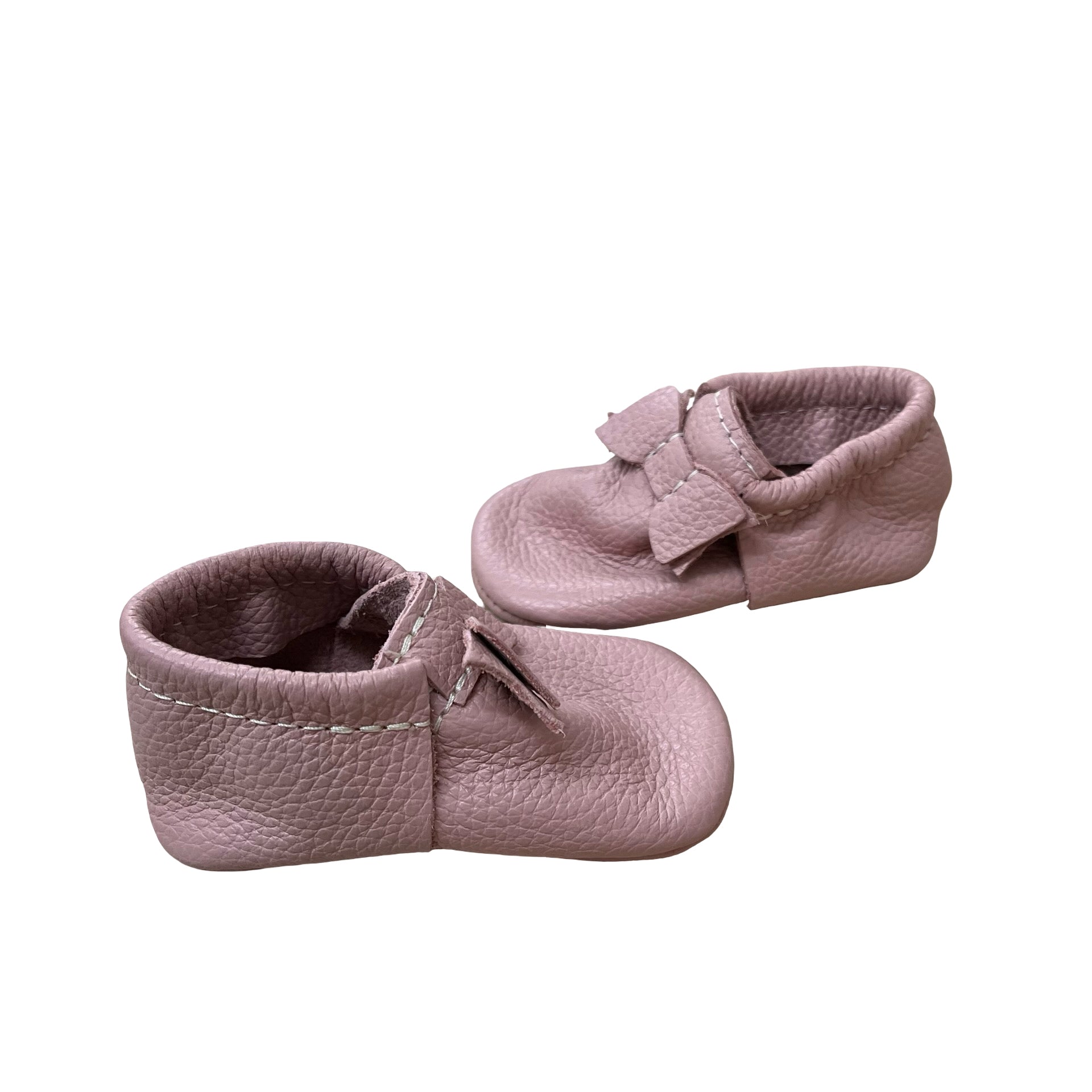 Freshly Picked Blush Leather Soft-Sole Shoes - Size 3