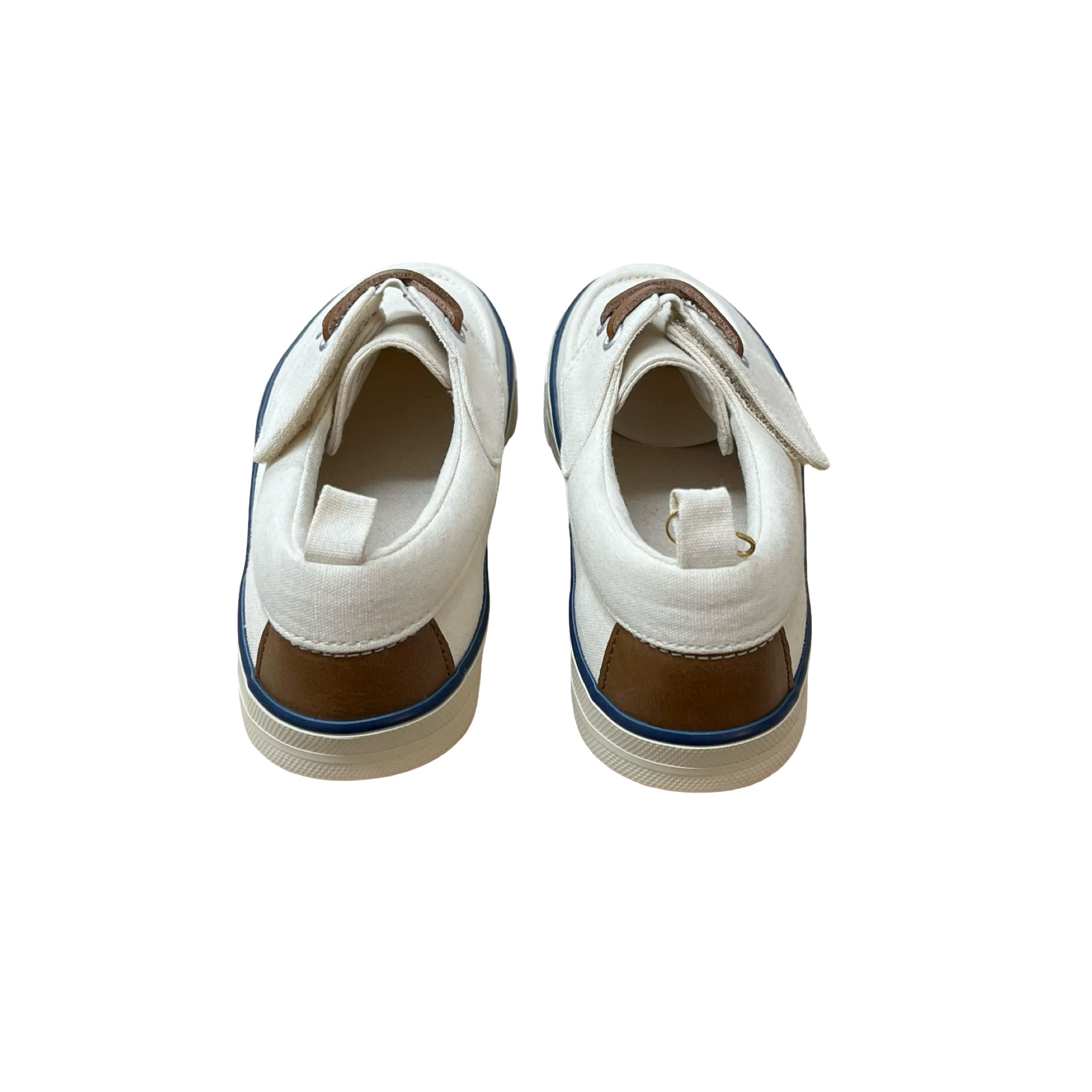 Gymboree Ivory Canvas Boat Shoe Sneakers - Size 1Y Big Kid