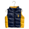 Polo Ralph Lauren Navy & Yellow Puffer Vest - Size 24 Mo