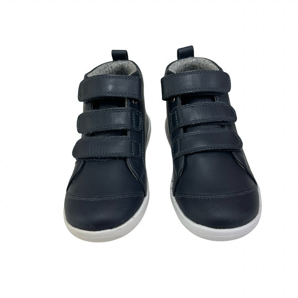 Bobux 'Hi Court' Navy Velcro Sneakers New in Box - Size 27 (10)