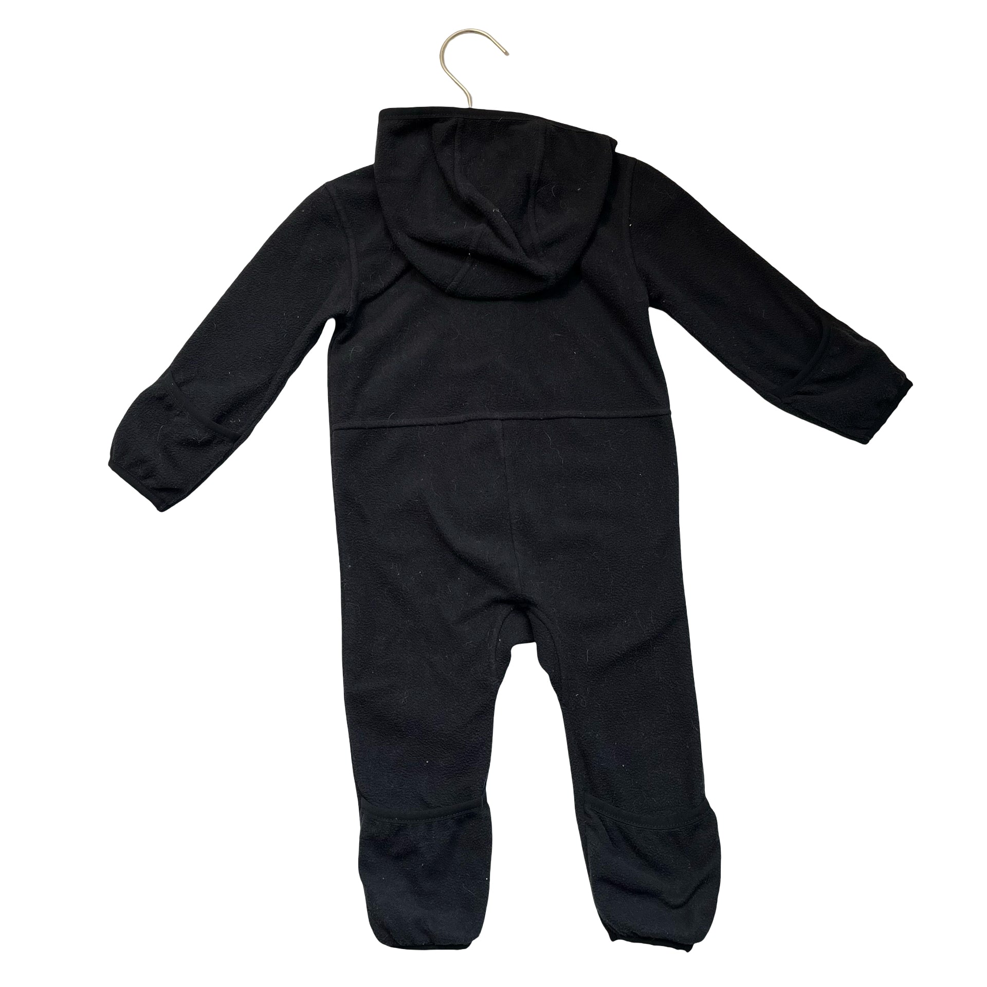 North Face Black Fleece Hooded One-Piece Bunting - Size 6-12 Mo