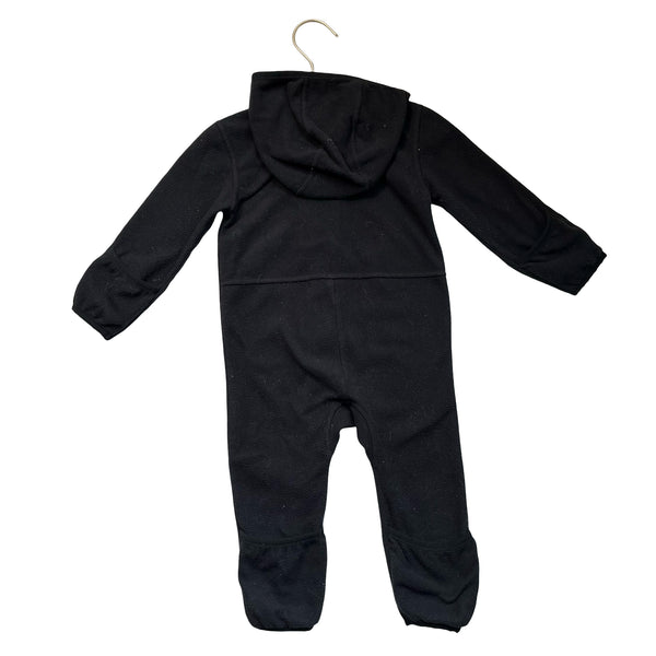 North Face Black Fleece Hooded One-Piece Bunting - Size 6-12 Mo