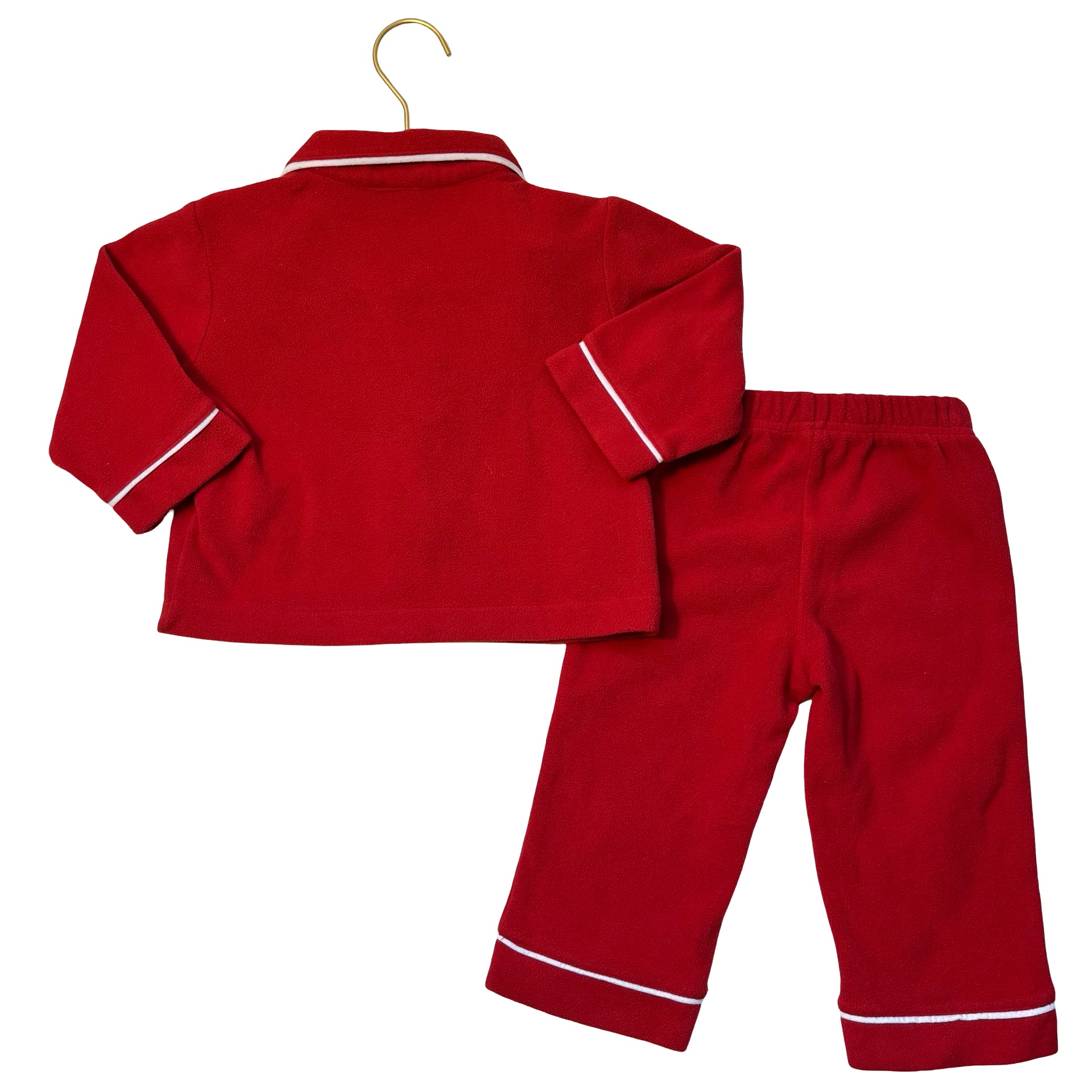 Baby Gap Red Fleece PJ Set - Size 18-24 Mo