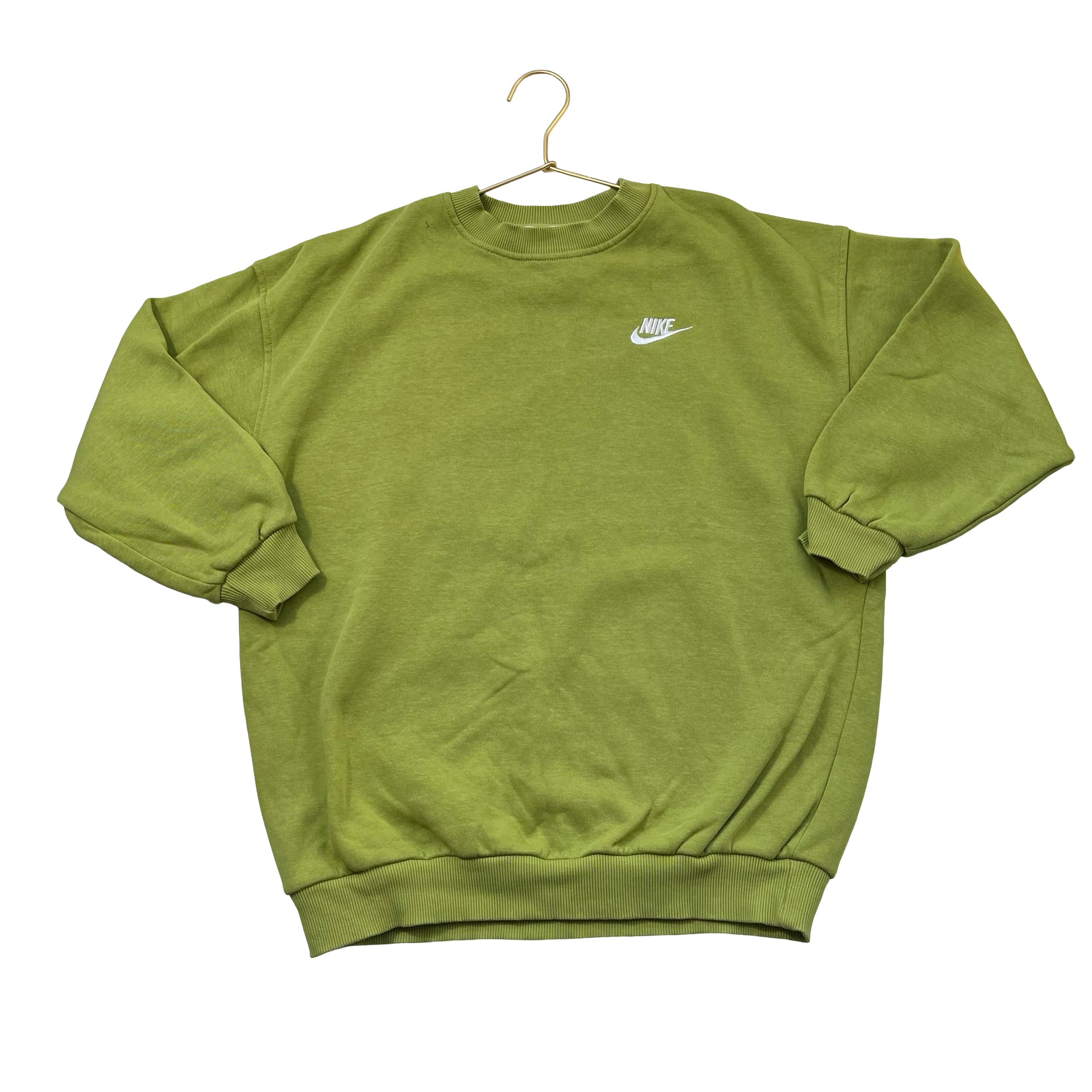 Nike Chartreuse Green Sweatshirt - Size M 10-12