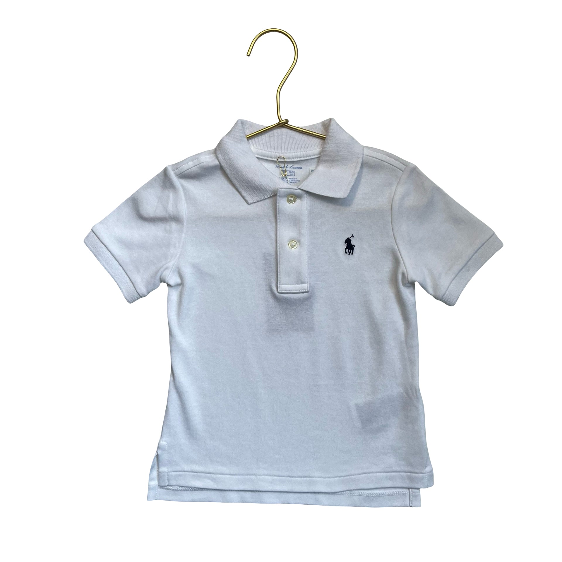Polo Ralph Lauren White Polo Shirt - Size 24 Mo