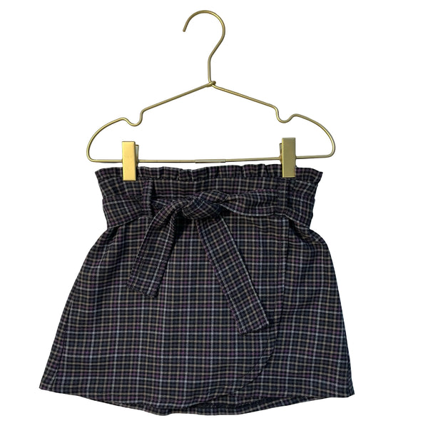 Abercrombie Kids Check Flannel Belted Skort Skirt - Size 7-8