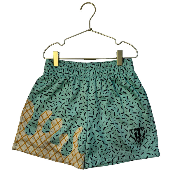 Baseball Lifestyle 101 Mint Green Ice Cream Athletic Shorts - Size YM 8-10