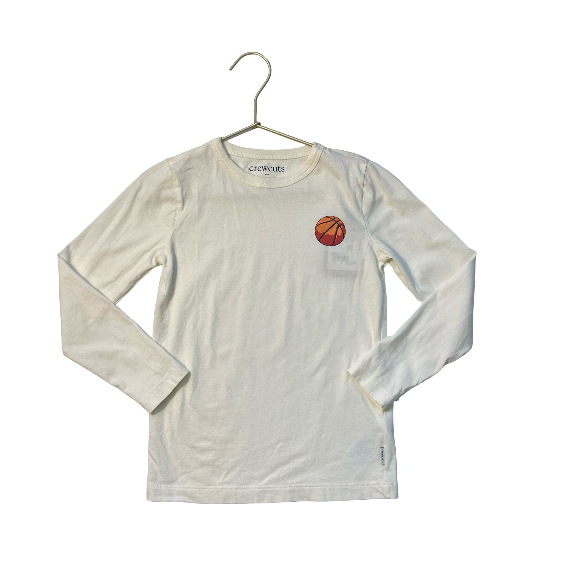 Crewcuts Ivory Basketball Graphic Shirt - Size XS 4-5