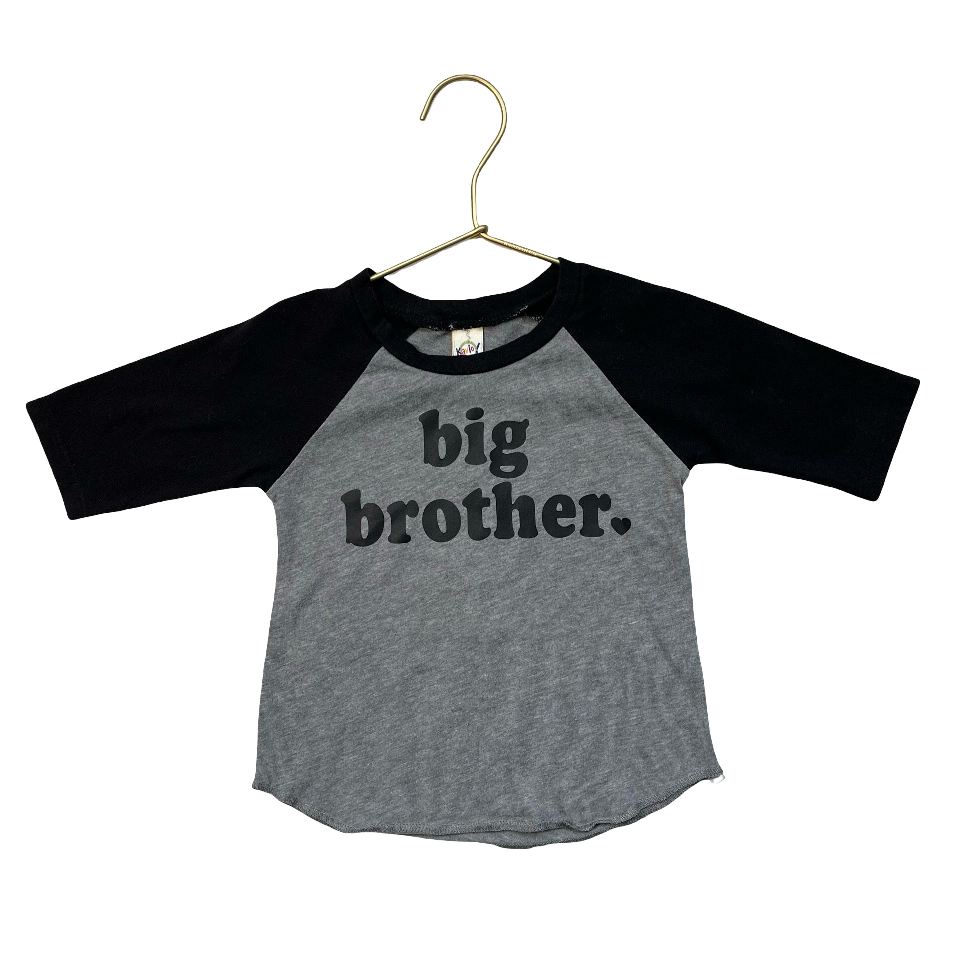 Kavio Gray & Black 'Big Brother' Shirt - Size 24 Mo