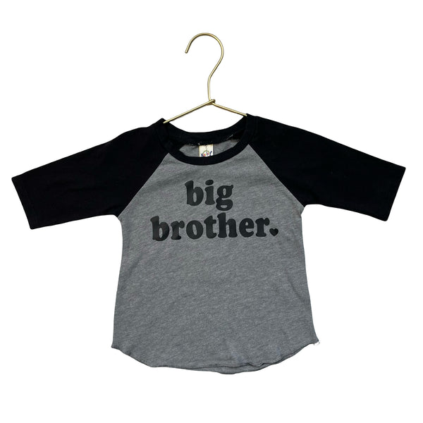 Kavio Gray & Black 'Big Brother' Shirt - Size 24 Mo
