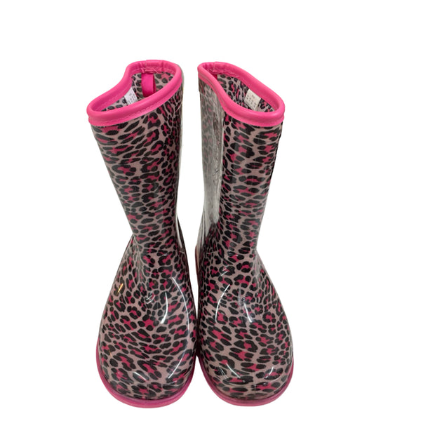 Stride Rite Pink Leopard Print Rain Boots - Size 12