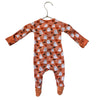 Clover Orange Ghost Halloween Footed PJs - Size 0-3 Mo