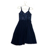 Un Deux Trois Pleated & Sequin Dress - Size 8