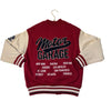 Zara Red 'Motor Garage' Bomber Jacket - Size 9-10