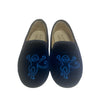 Childrenchic x Roller Rabbit Navy Velvet Logo Loafers - Size 28 (11)