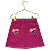 Lola & The Boys Pink Denim Patch Skirt - Size 6