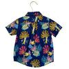 Janie and Jack Blue Fish & Coral Print Button Down Shirt - Size 2T