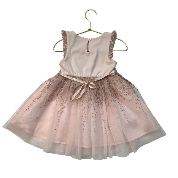 Pink & Violet Pink Sequin, Glitter & Tulle Dress - Size 2