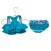 Ruffle Butts Teal, Purple & Pink Scallop 2 Piece Swimsuit - Size 6-12 Months